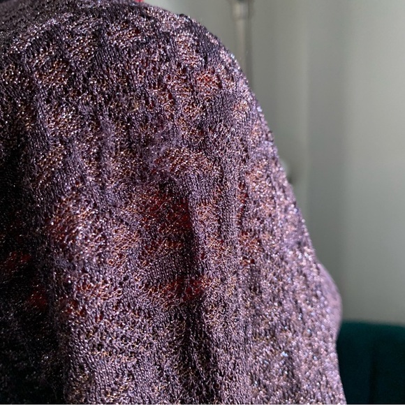 MISSONI PURPLE BROWN MIDI DRESS - Picture 8 of 13